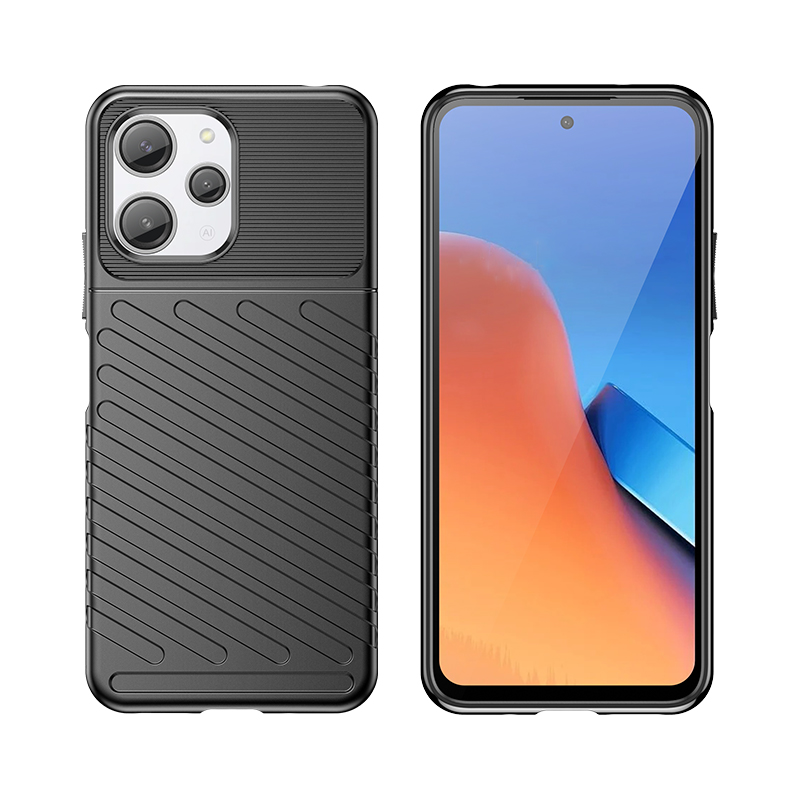 Pancerne elastyczne etui pokrowiec do Xiaomi Redmi 12 Thunder Case czarne (4)