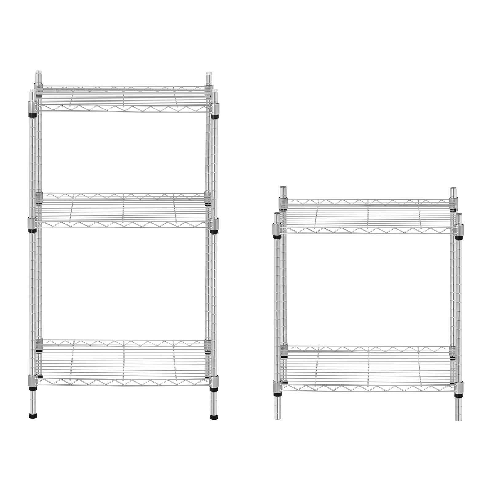 Regał magazynowy druciany ażurowy kolor szary 150x55x35cm do 150kg (5)