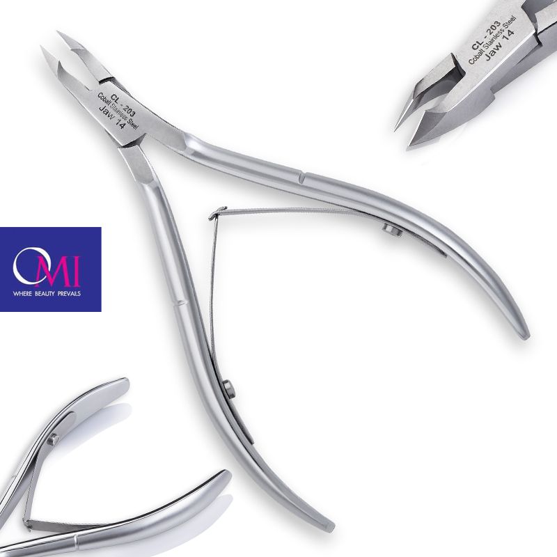 Omi pro-line cążki CL-203 cuticle nippers jaw12 /4 mm lap joint (3)
