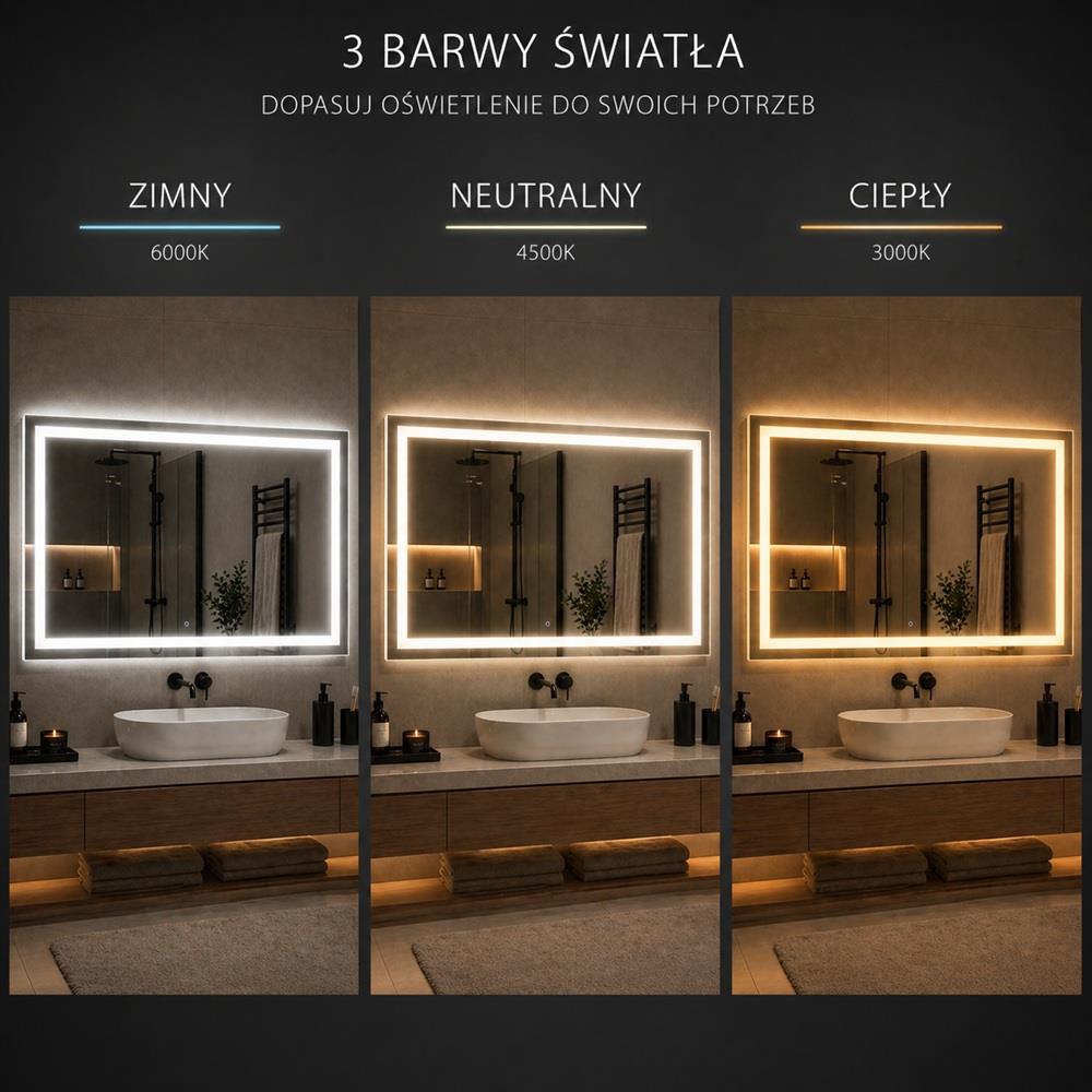 Lustro podświetlane LED NEW YORK 80x65cm (3)