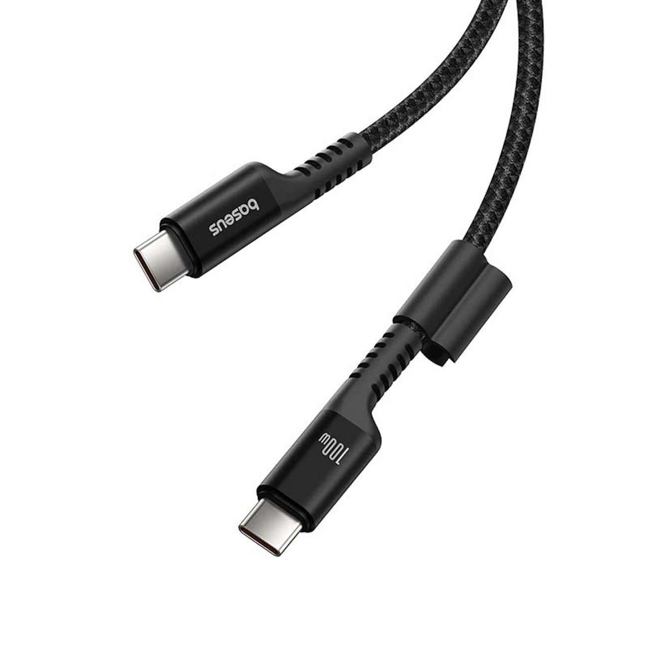 Kabel przewód spiralny USB-C Fish-Eye 100W 1m - czarny (5)