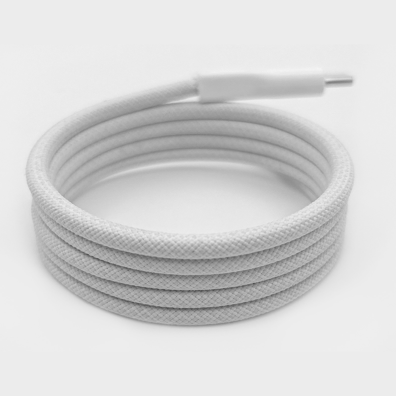 Kabel przewód magnetyczny USB-C 60W USB 1m - biały (6)