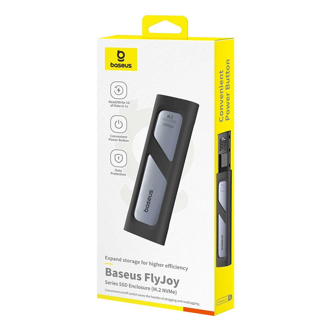 Kieszeń na dysk SSD do 8 TB FlyJoy M.2 NVMe 10 Gb/s UASP TRIM - szara (7)