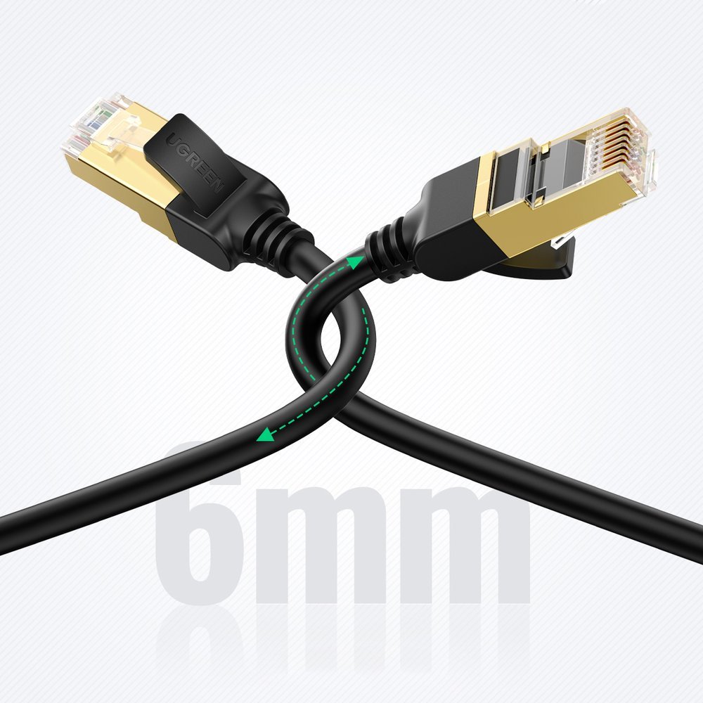 Kabel sieciowy patchcord STP RJ45 Cat 7 5m czarny (8)