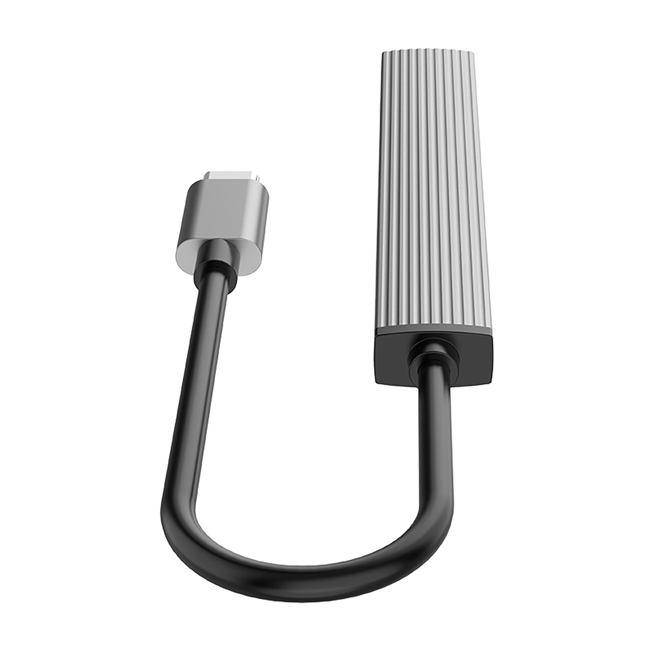 Hub AH-13 stacja dokująca rozdzielacz USB-C na 4x USB-A - szary (4)