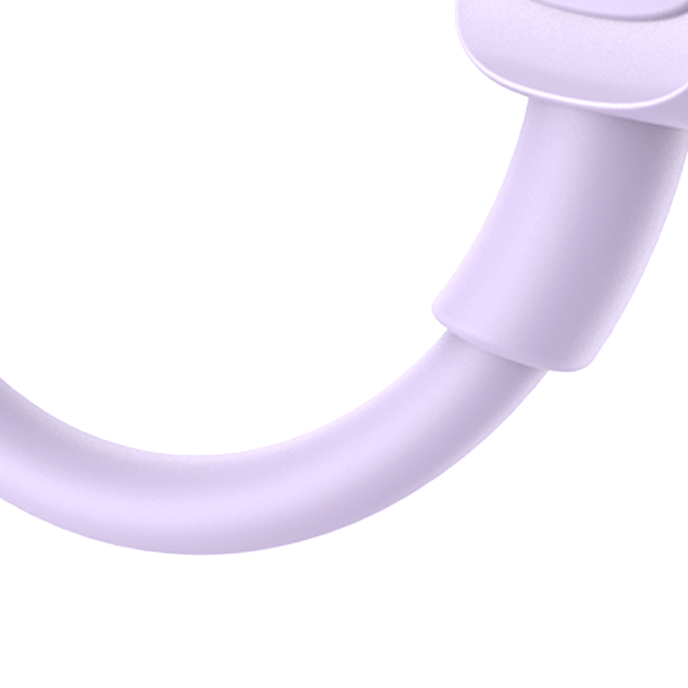 Kabel przewód USB-A - USB-C 3A 1.2m fioletowy (5)