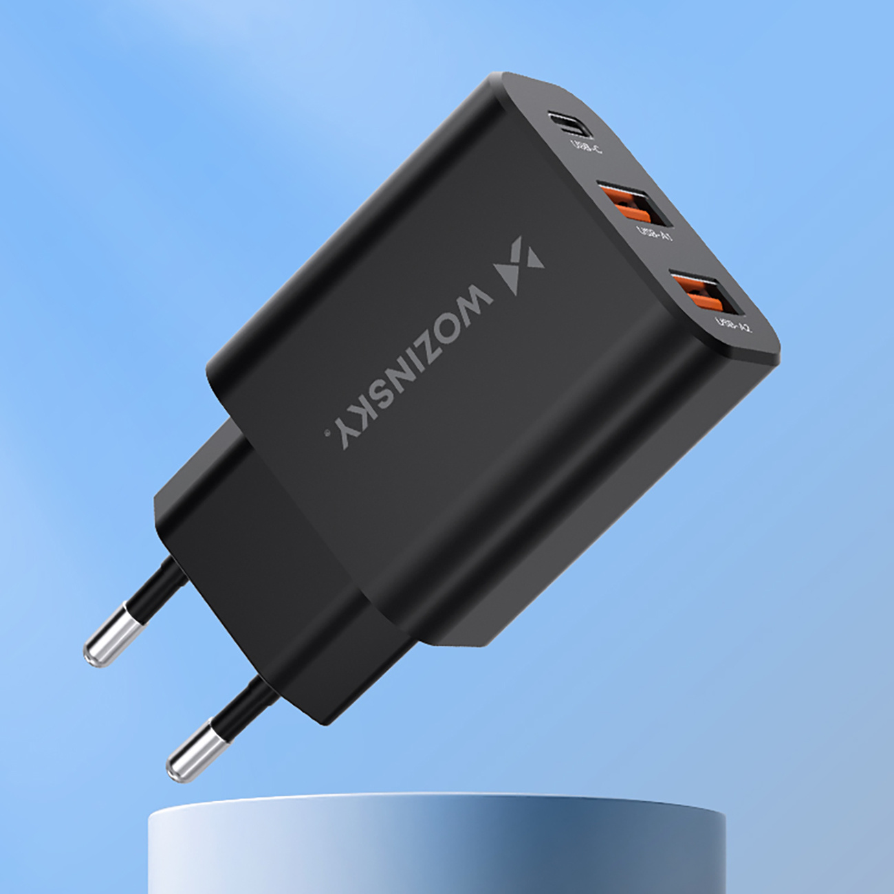 Ładowarka sieciowa 30W USB-C 2x USB-A - czarny (5)