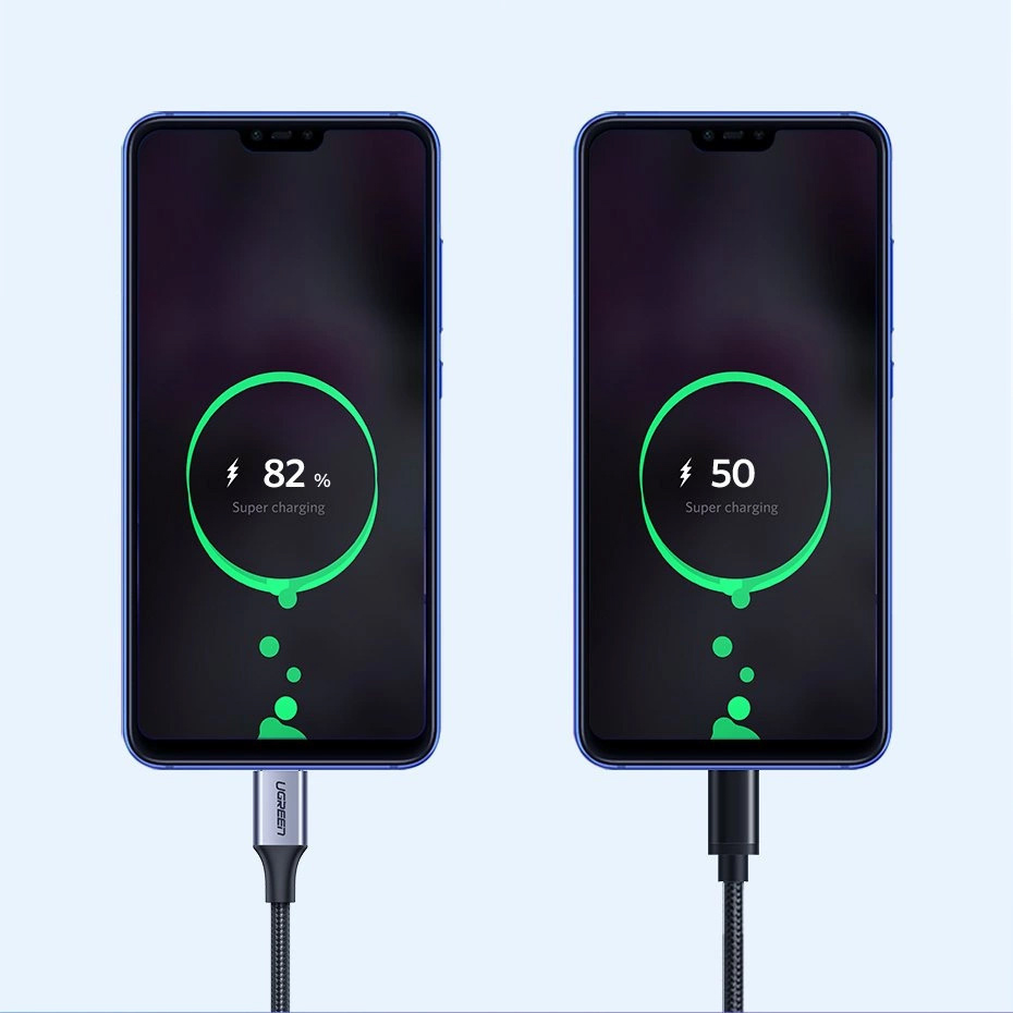 Kabel przewód USB-A - USB-C QC 3.0 3A 1.5m - szary (4)