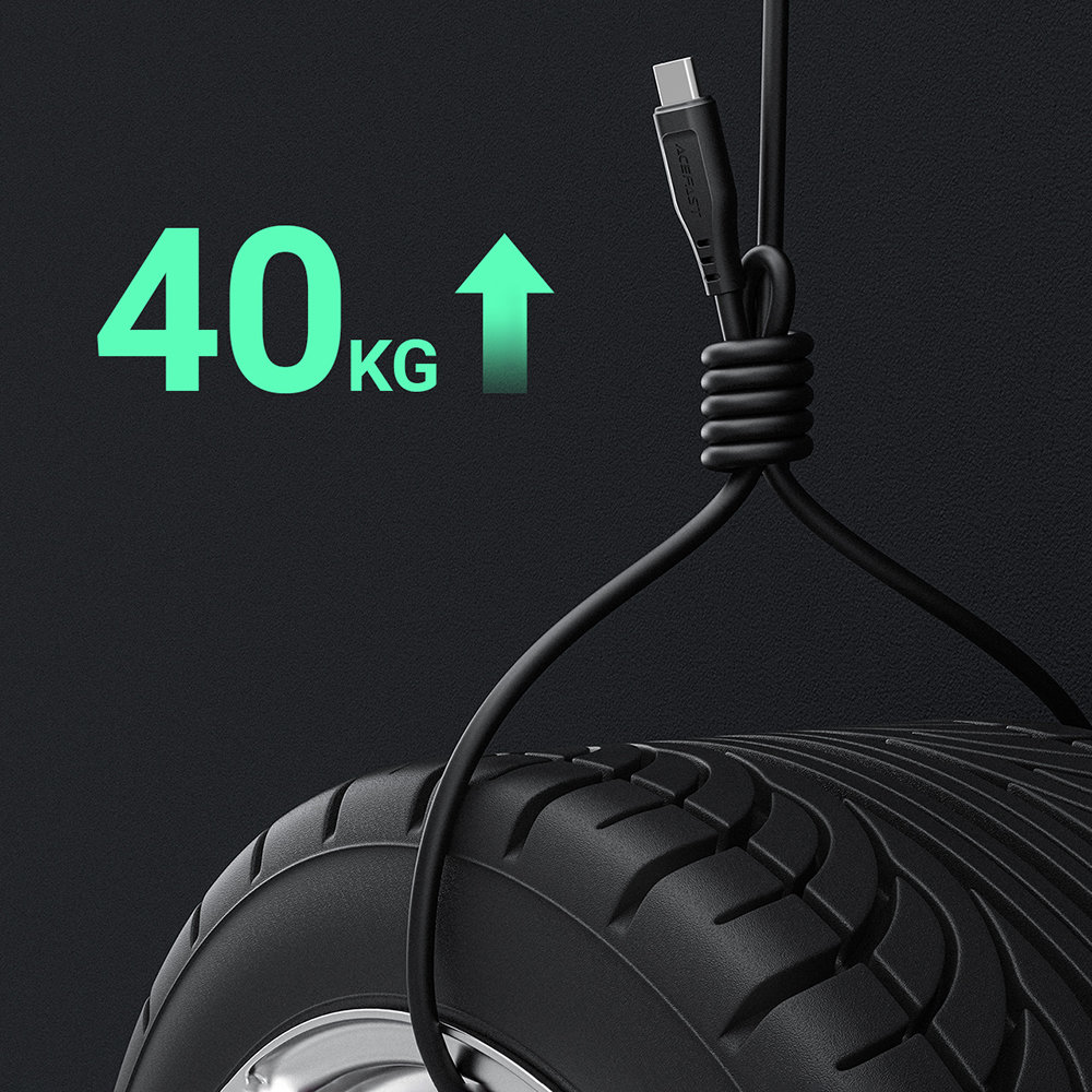 Kabel przewód do telefonu USB - USB-C 3A 1.2m biały (10)
