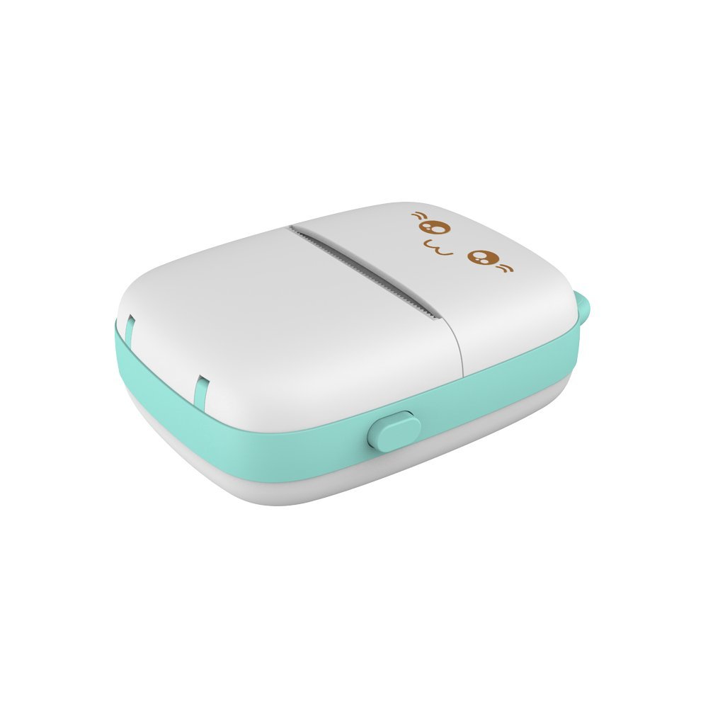 Mini Kot drukarka termiczna do etykiet ściąg z telefonu Bluetooth Fun Print niebieska (9)