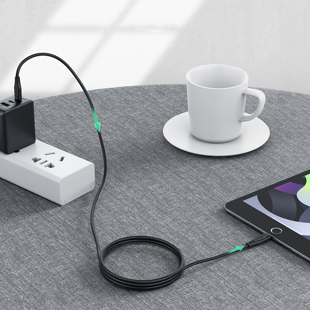 Kabel przewód do iPhone MFI USB-C - Lightning 30W 3A 1.2m biały (7)