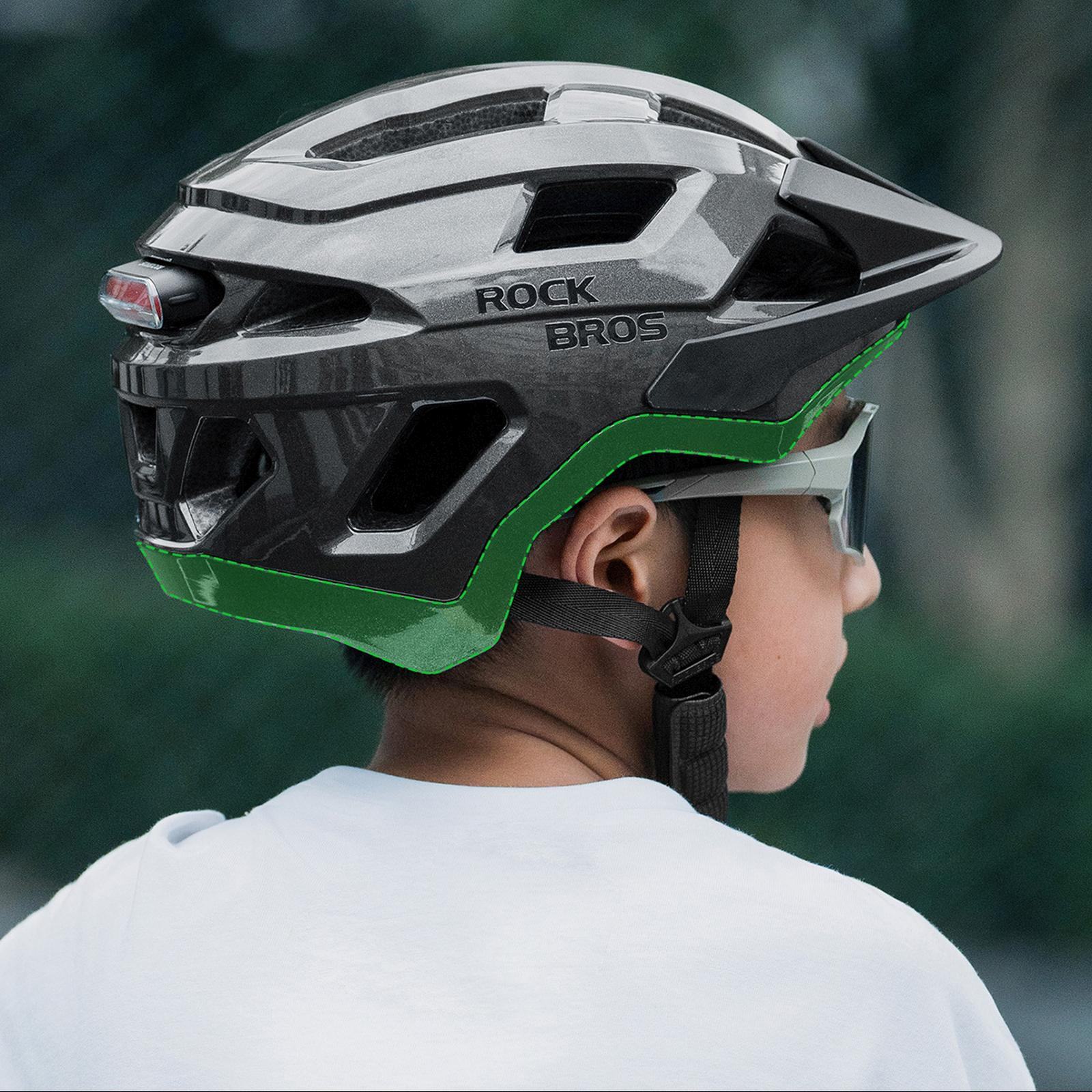 Kask rowerowy młodzieżowy LK-67 z odpinanym daszkiem 54–58 cm - szary (5)