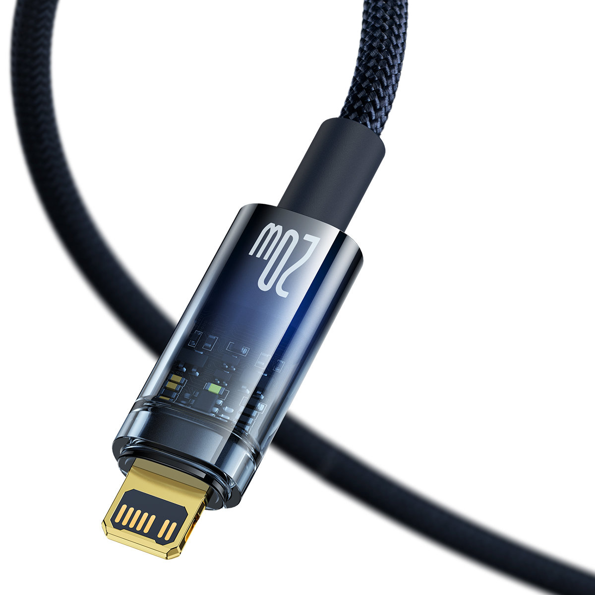 Explorer Series kabel przewód USB-C Iphone Lightning 20W 1m niebieski (3)