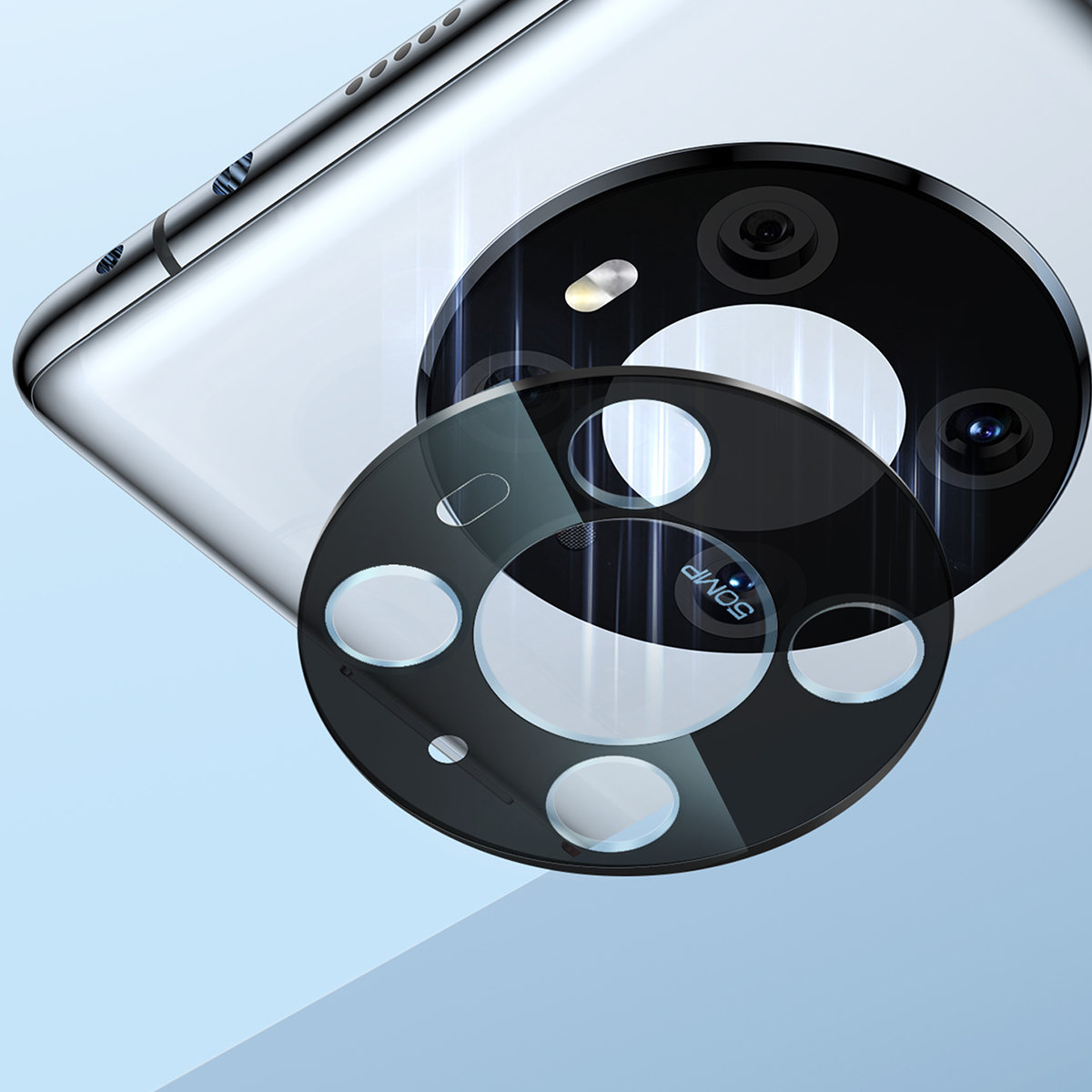 Folia na aparat Huawei Mate 40 Pro 0.3mm przezroczysta + zestaw czyszczący ZESTAW 2szt. (10)