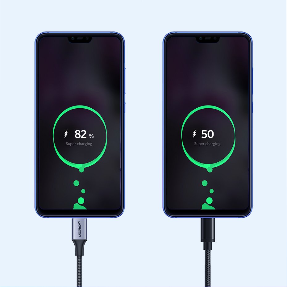 Kabel przewód USB - USB-C QC 3.0 3A 1m szary (4)