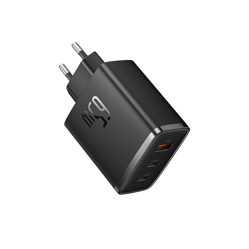Ładowarka sieciowa GaN Cube Pro 65W 2x USB-C USB-A czarna (5)