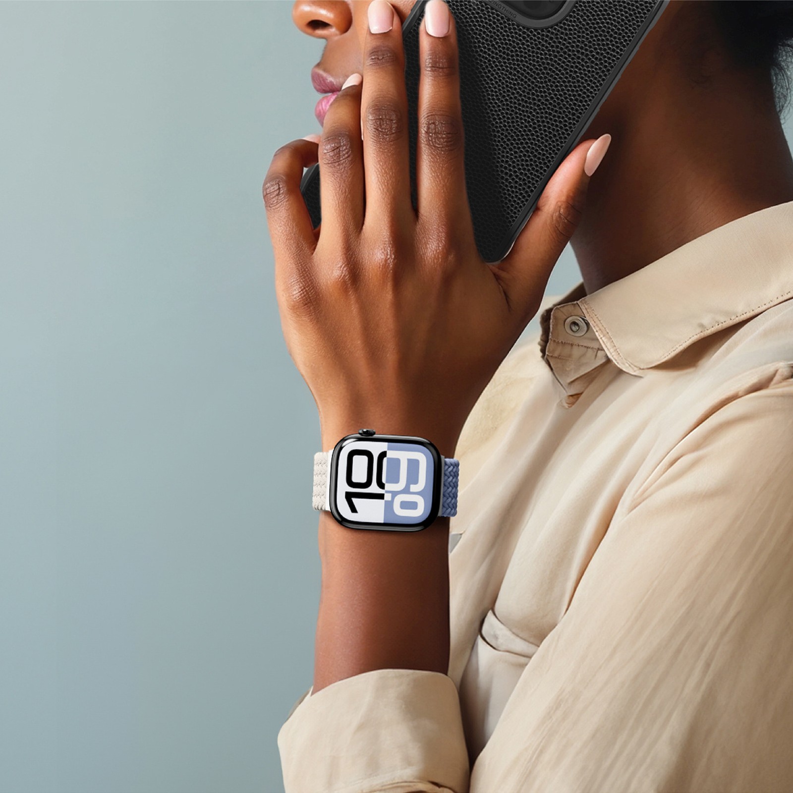Zestaw 2 pasków do Apple Watch 42mm Blend Band - gwiezdny błękit / gwiezdny (9)