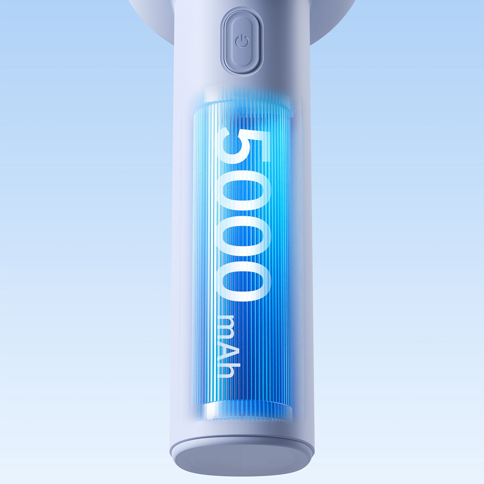 Mini wentylator wiatrak przenośny 5000mAh LED - niebieski (4)
