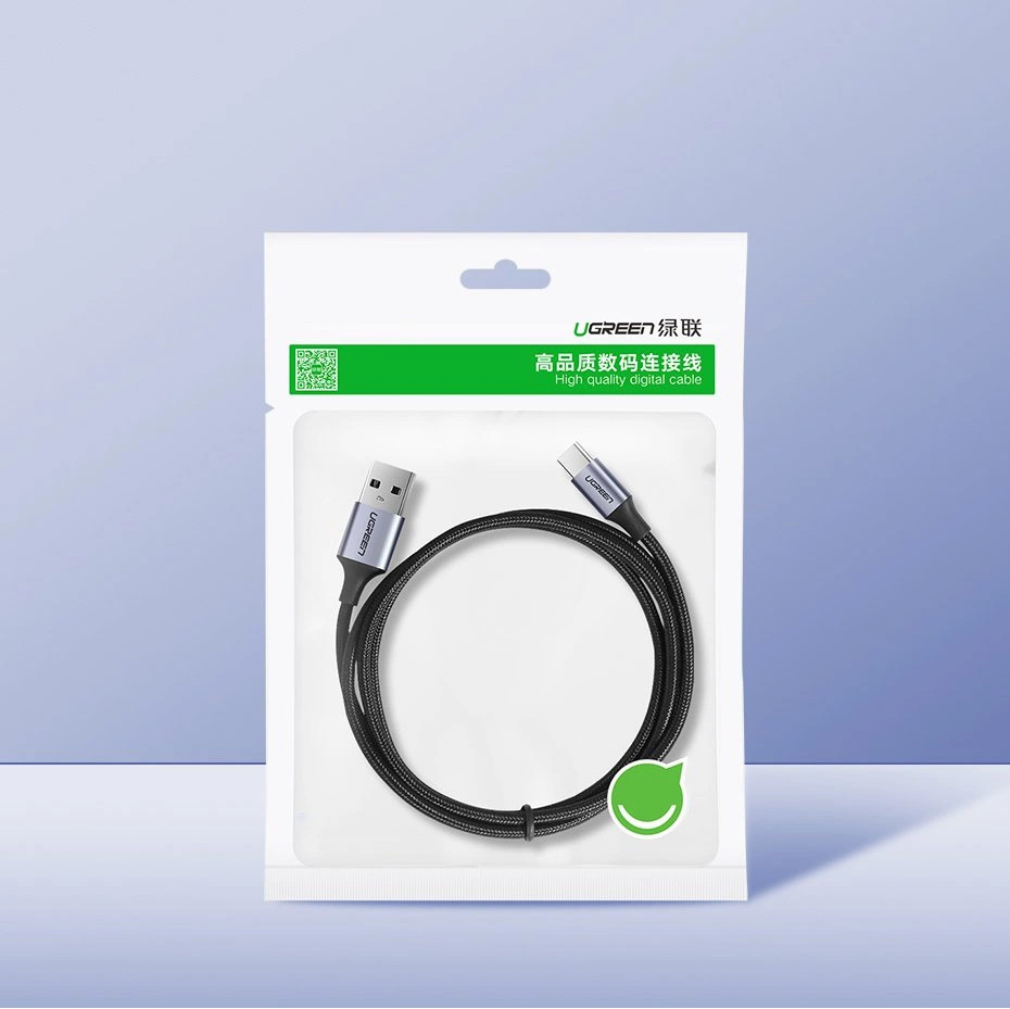 Kabel przewód USB-A - USB-C QC 3.0 3A 1.5m - szary (9)