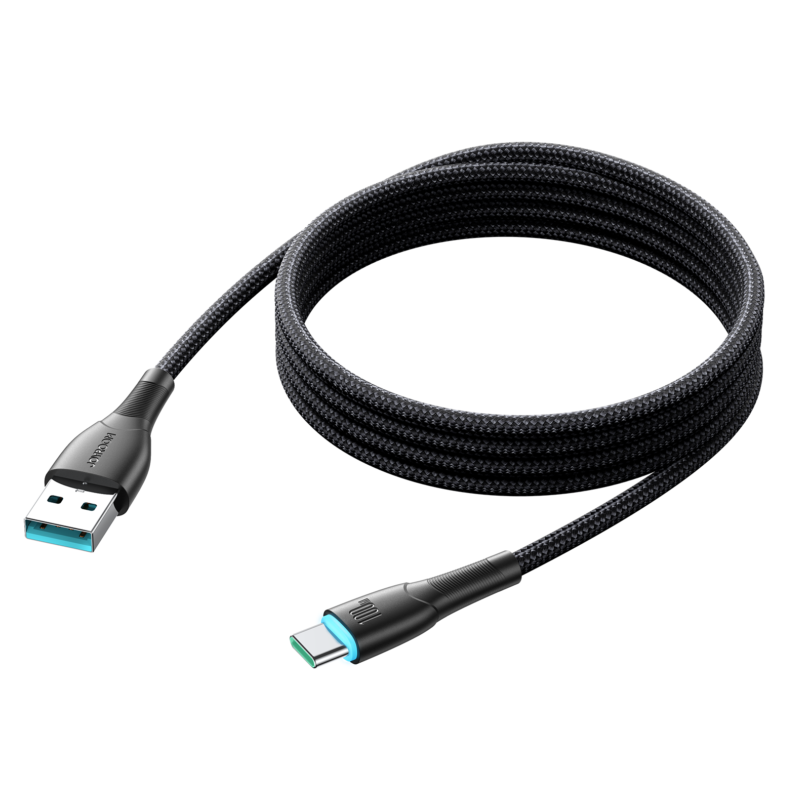 Kabel przewód Starry Series USB-A - USB-C 100W 1m czarny (3)