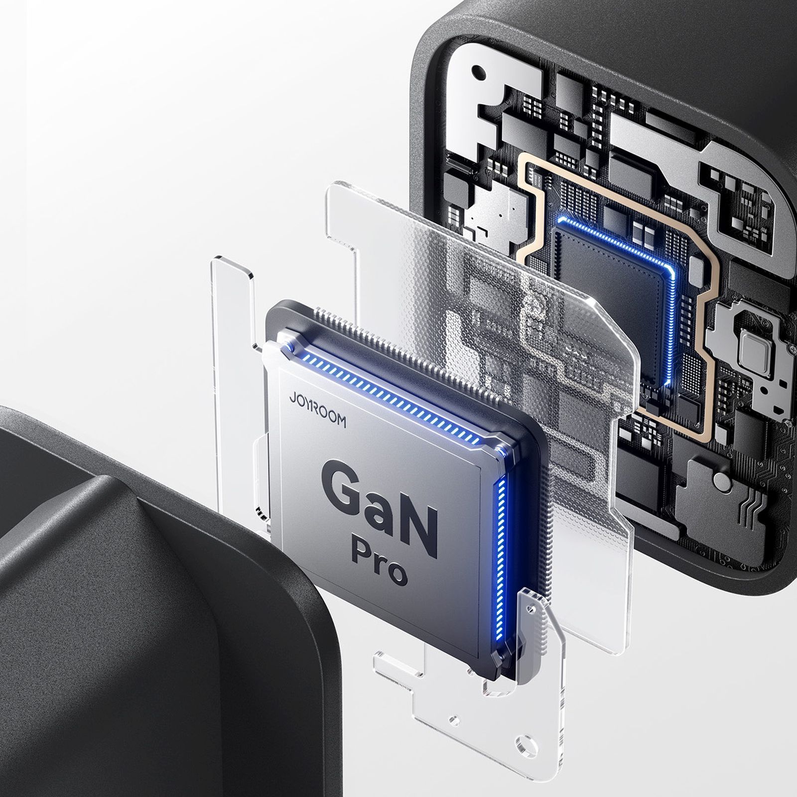 Ładowarka sieciowa USB-C iPhone Lightning USB-A GaN 45W - czarna (11)