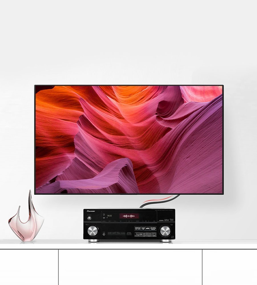 Kabel przewód stereo audio video 2 RCA 2x Cinch 5m szary (10)
