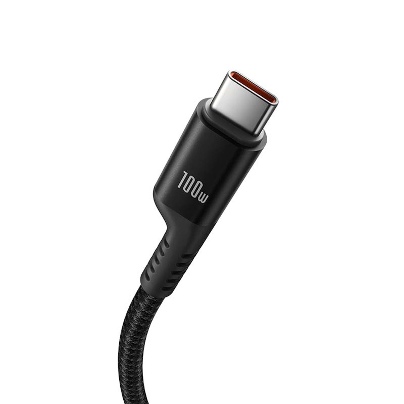 Kabel przewód spiralny USB-C Fish-Eye 100W 1m - czarny (4)