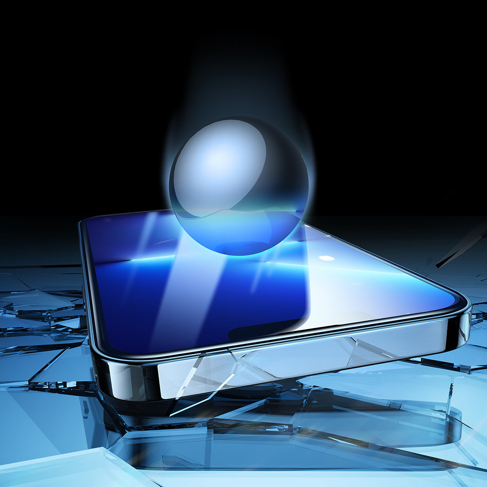 Szkło hartowane do iPhone 14 Plus na cały ekran z ramką przezroczysty Knight 2.5D TG (6)