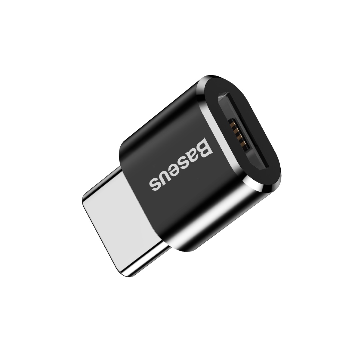 Adapter Mini przejściówka z micro USB na USB-C - czarny (4)
