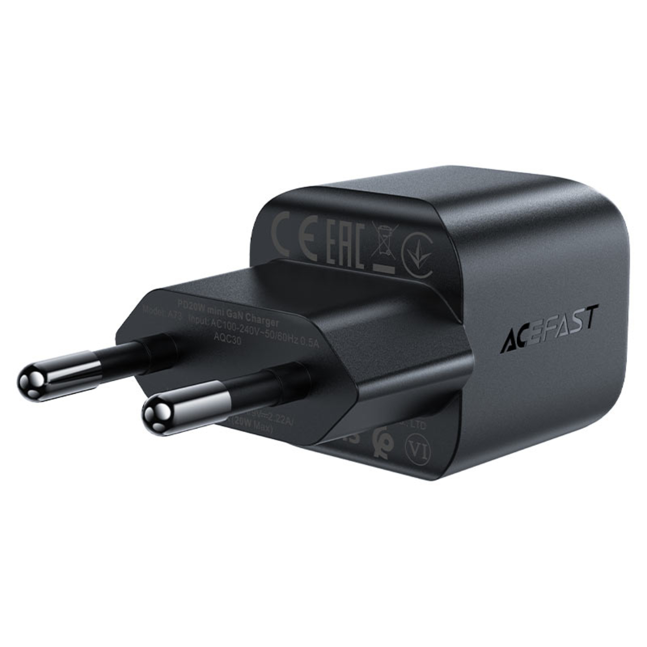 Mini Ładowarka sieciowa GaN PD 20W USB-C czarna (4)