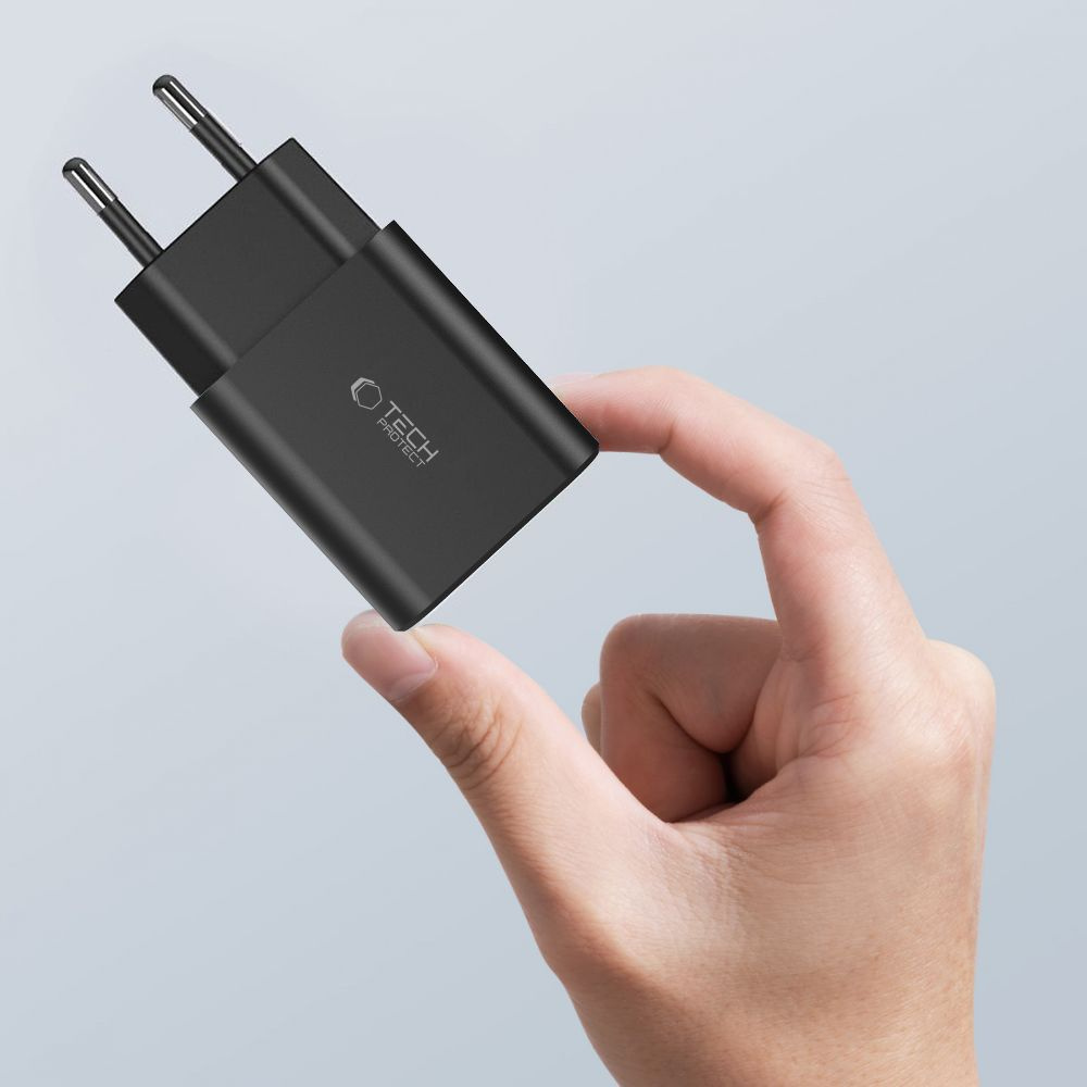 Ładowarka sieciowa NC30W USB-C USB-A 30W - czarna (5)