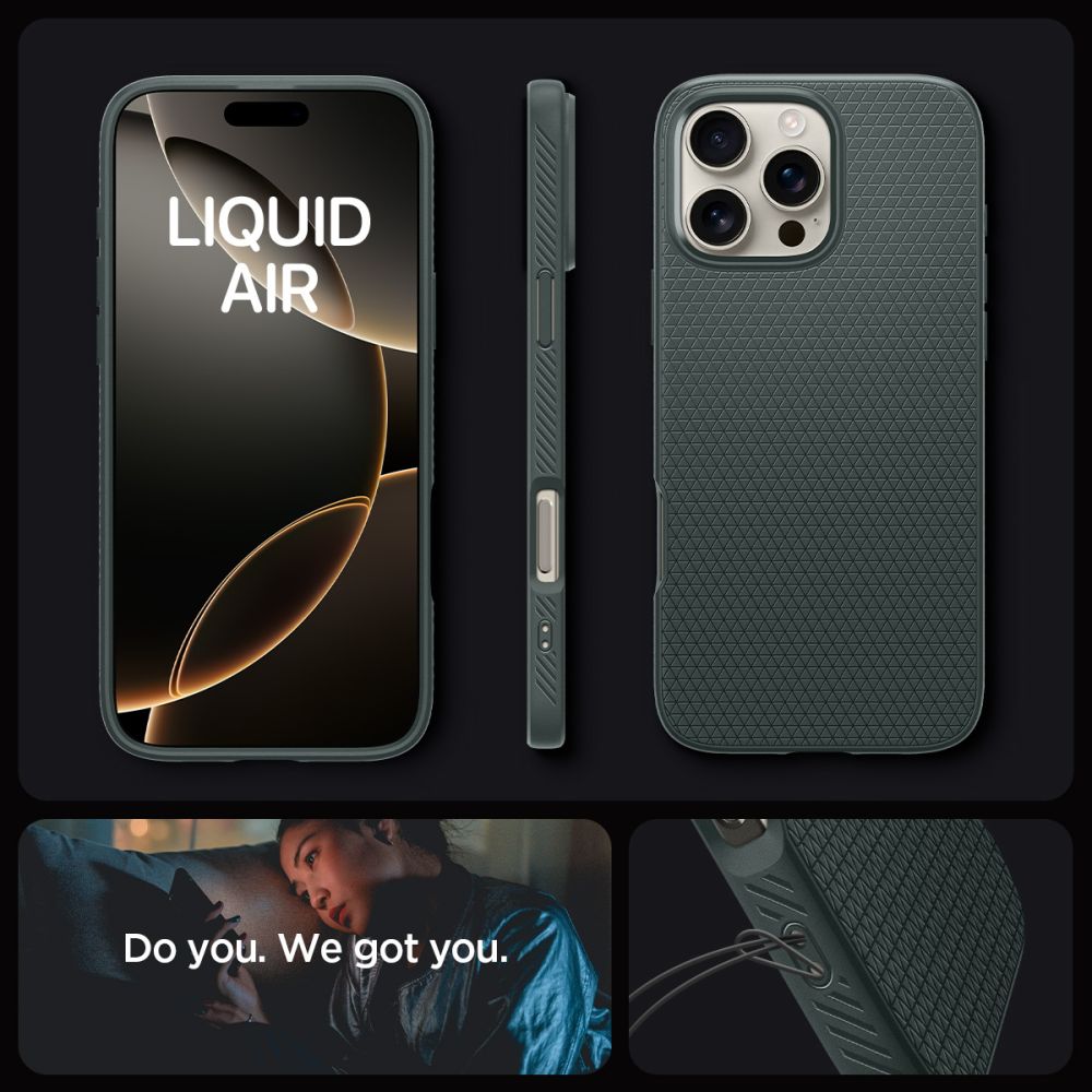 Etui case na iPhone 16 Pro Max Liquid Air - zielone (6)