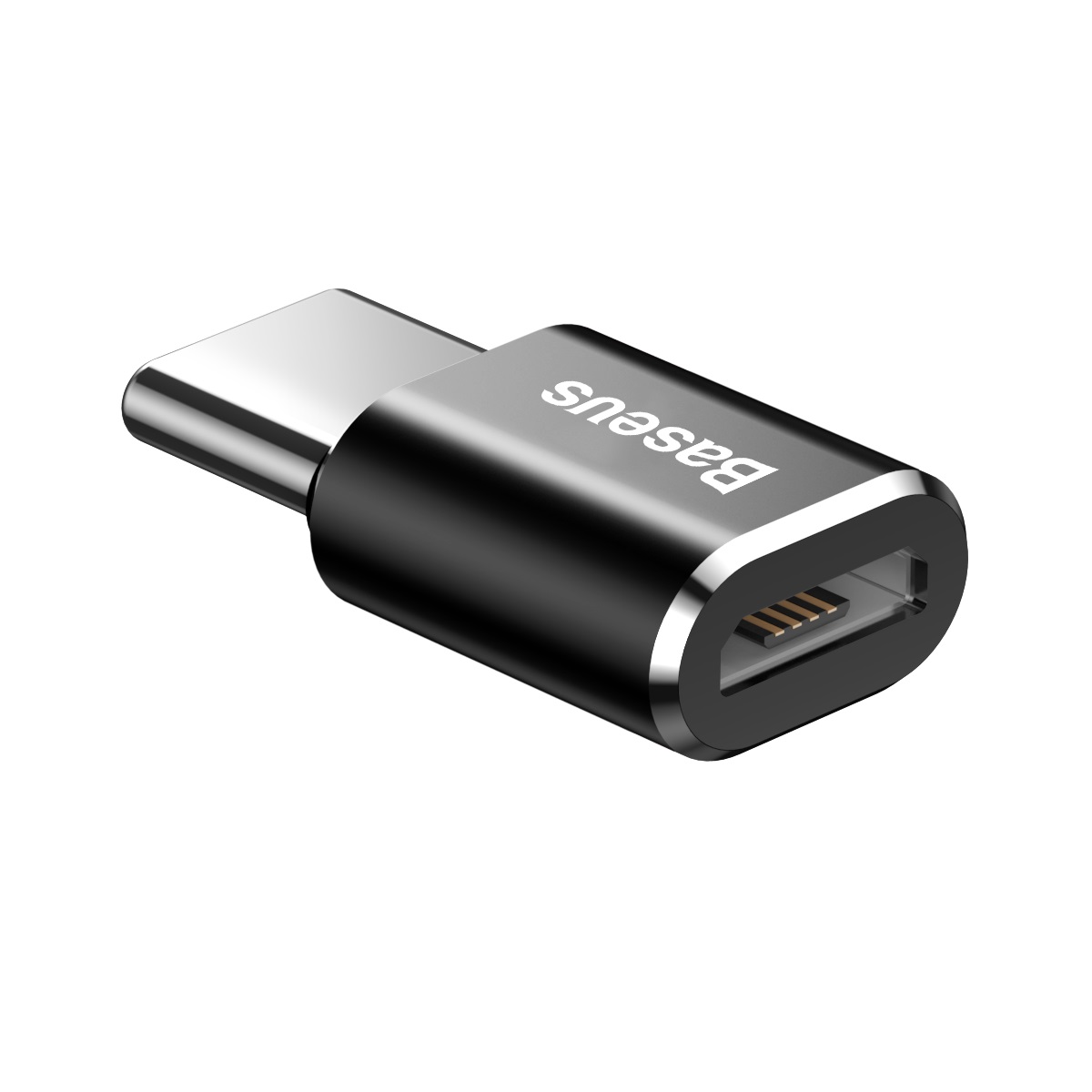 Adapter Mini przejściówka z micro USB na USB-C - czarny (5)