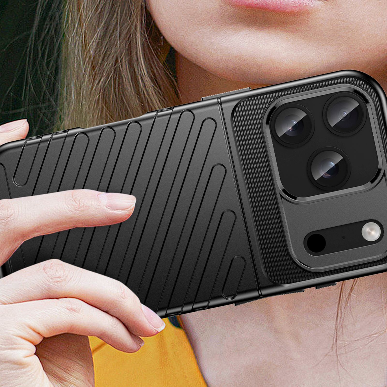 Etui pokrowiec plecki na iPhone 17 Pro Max Thunder Case - czarne (5)