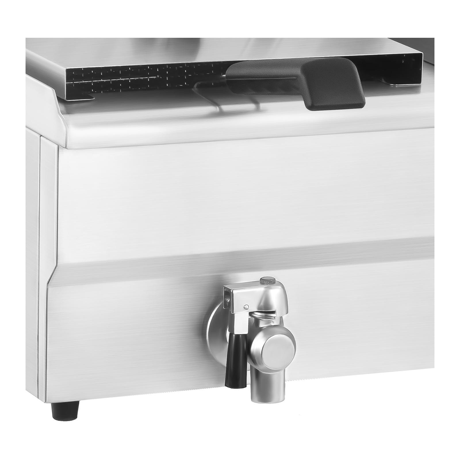 Frytkownica frytownica gastronomiczna dwukomorowa z kranami 230V 2x16L (5)
