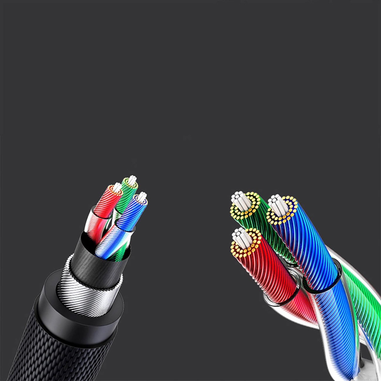 Kabel przewód audio mini jack 3.5mm - mini jack 3.5mm 1m - szary (6)