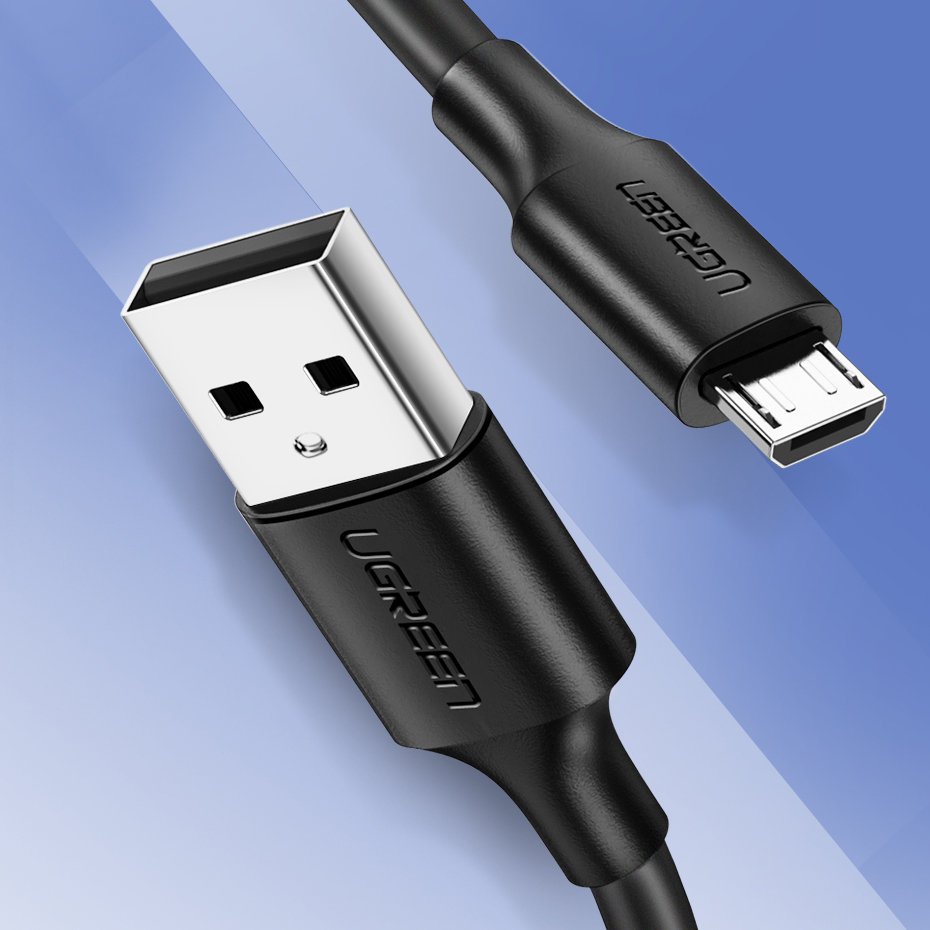 Kabel przewód USB - micro USB 2.4A 480Mbps 1.5m czarny (3)
