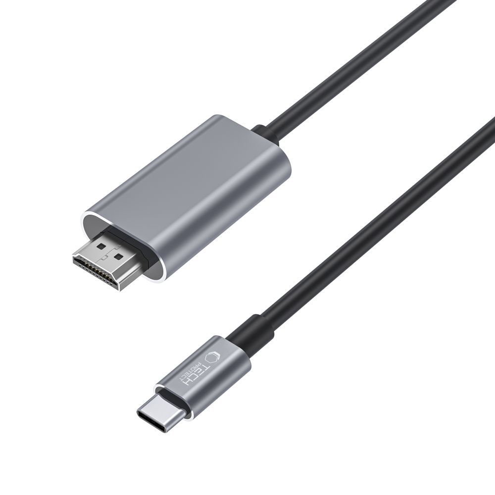 Kabel przewód USB-C - HDMI 4K 60Hz 2m - czarny (3)