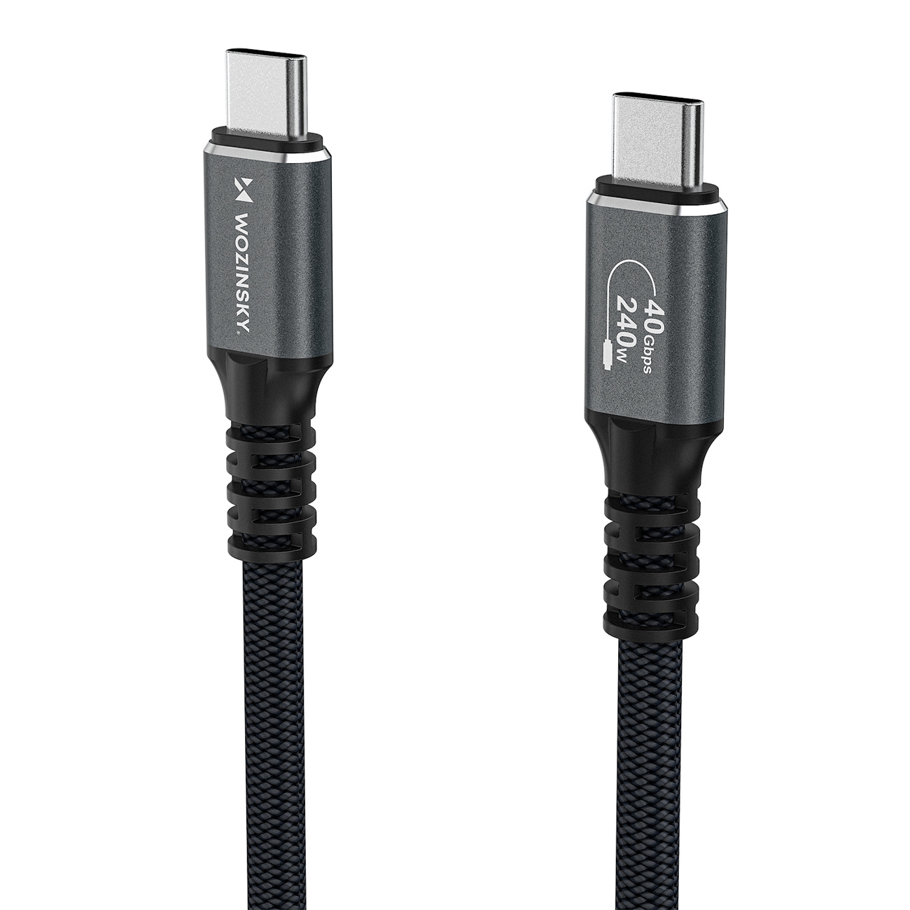 Kabel przewód USB-C Thunderbolt 4 240W 2m 4K - czarny (3)