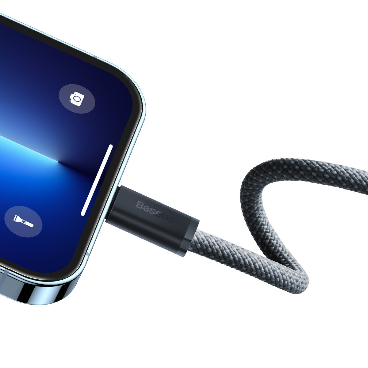 Kabel przewód do iPhone USB-C - Lightning Power Delivery 20W 2m - szary (4)