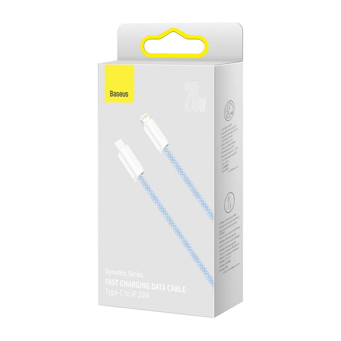 Kabel przewód USB-C - iPhone Lightning Dynamic Series 20W 1m - niebieski (7)
