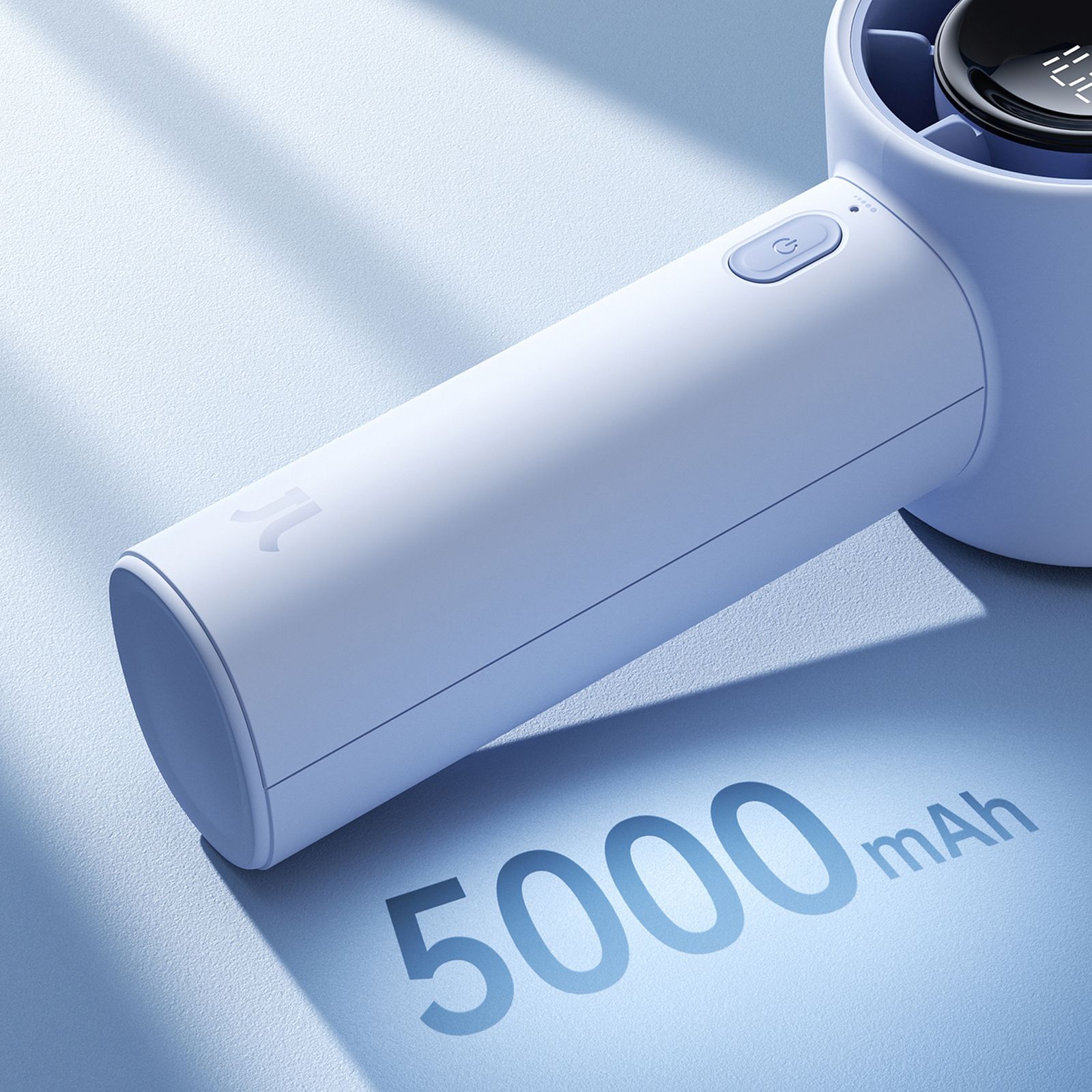 Mini wentylator wiatrak przenośny 5000mAh LED - niebieski (8)