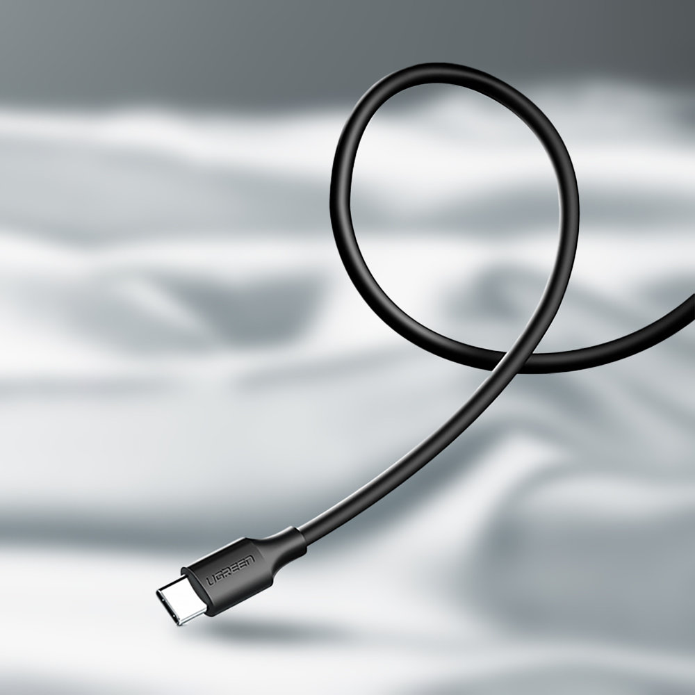 Kabel przewód przejściówka USB - USB-C Quick Charge 3.0 3A 0.25m czarny (9)