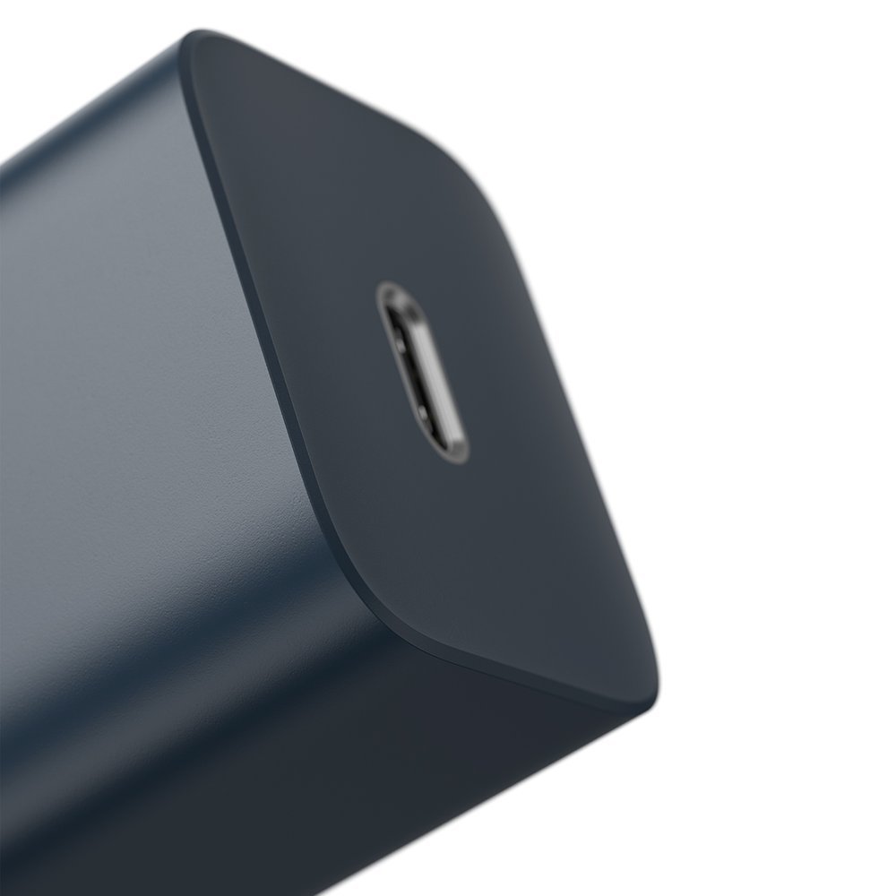 Super Si 1C szybka ładowarka USB-C 20W PD + kabel do iPhone Lightning 1m niebieski (7)