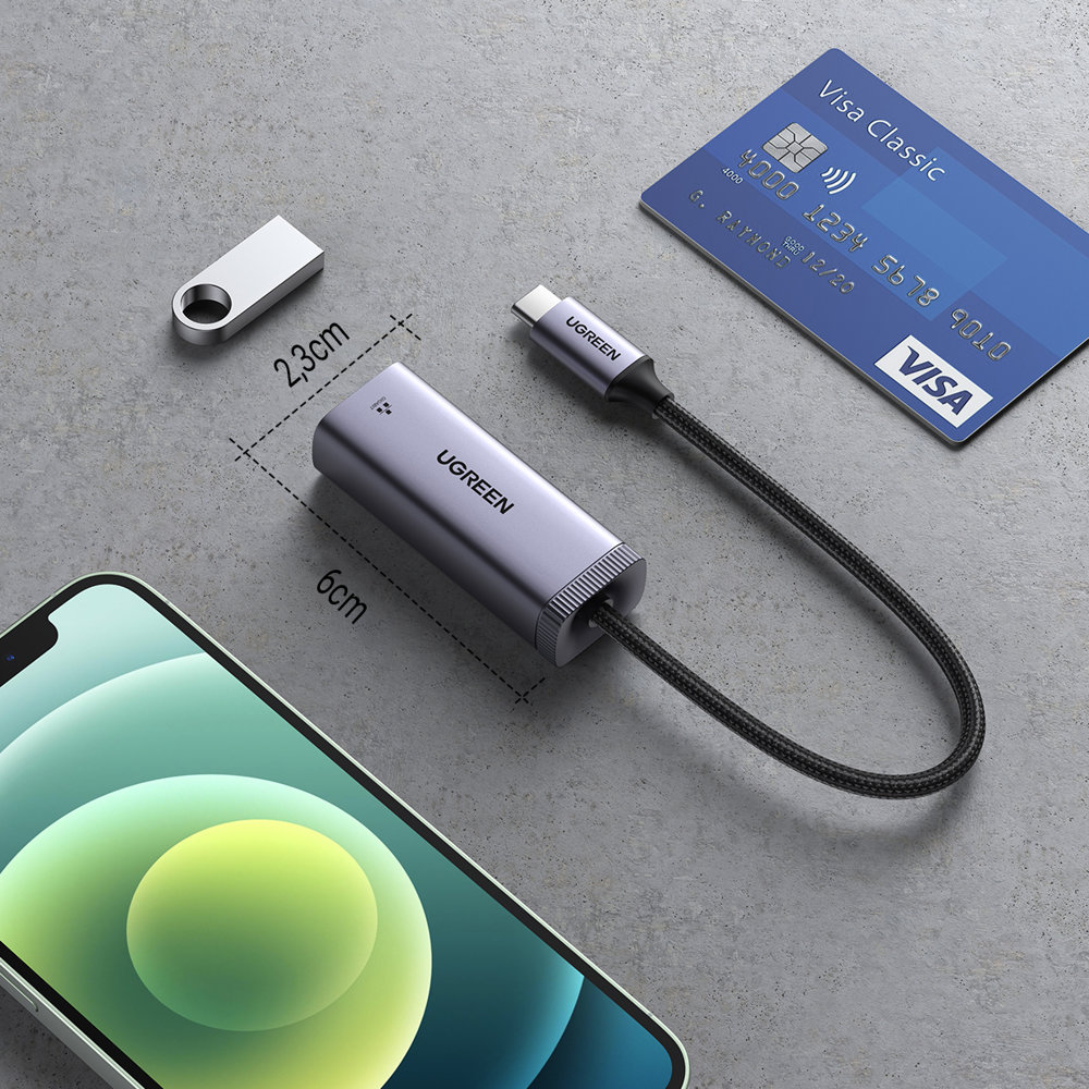 Zewnętrzna karta sieciowa USB Typ C - RJ45 1Gbps (5)
