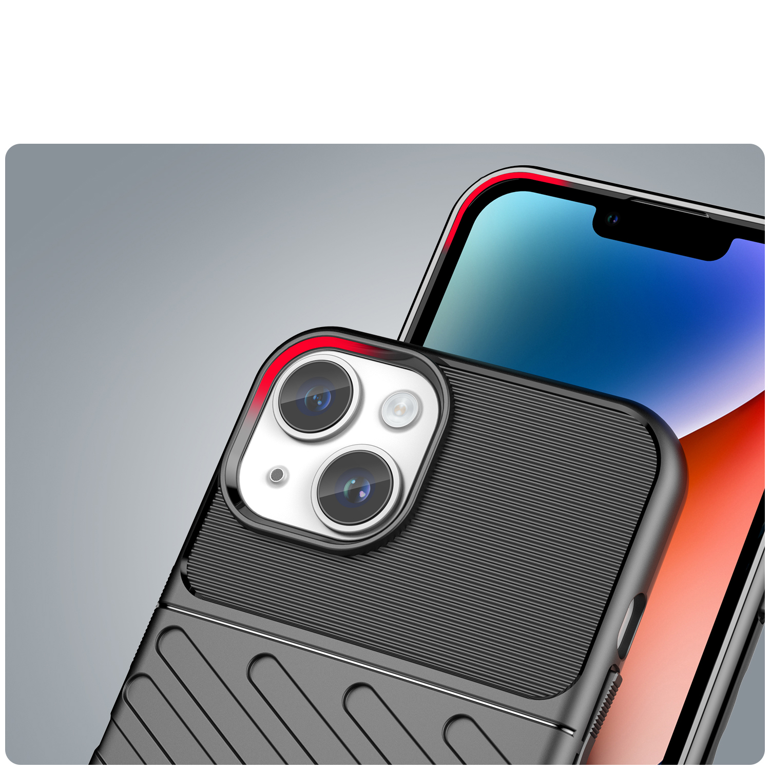 Pancerny pokrowiec etui na iPhone 14 Plus Thunder Case - czarny (6)