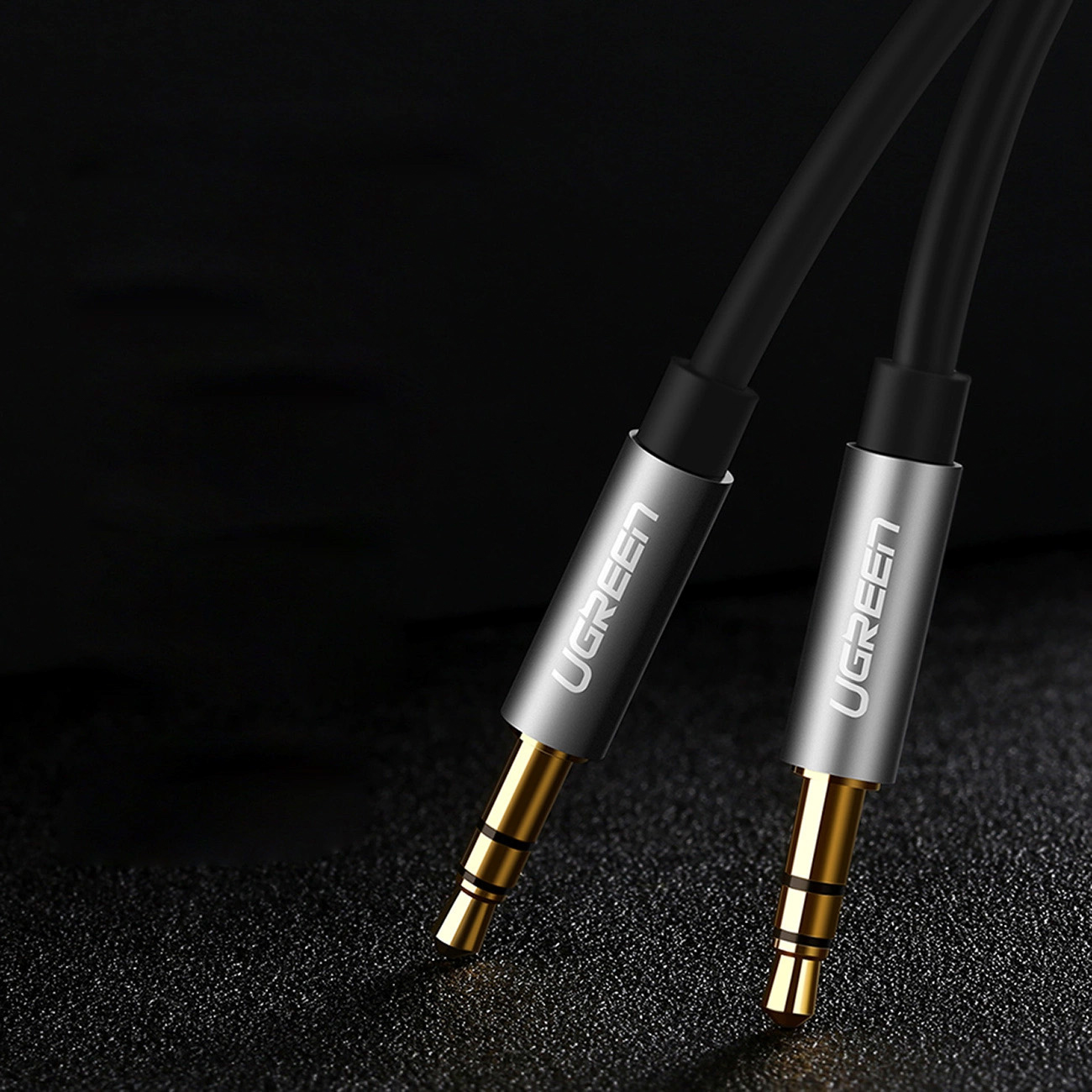 Kabel przewód audio AUX mini jack 3.5mm 3m - czarny (5)
