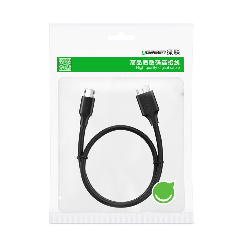 Kabel przewod USB-C - micro USB-B SuperSpeed 3.0 1m czarny (5)