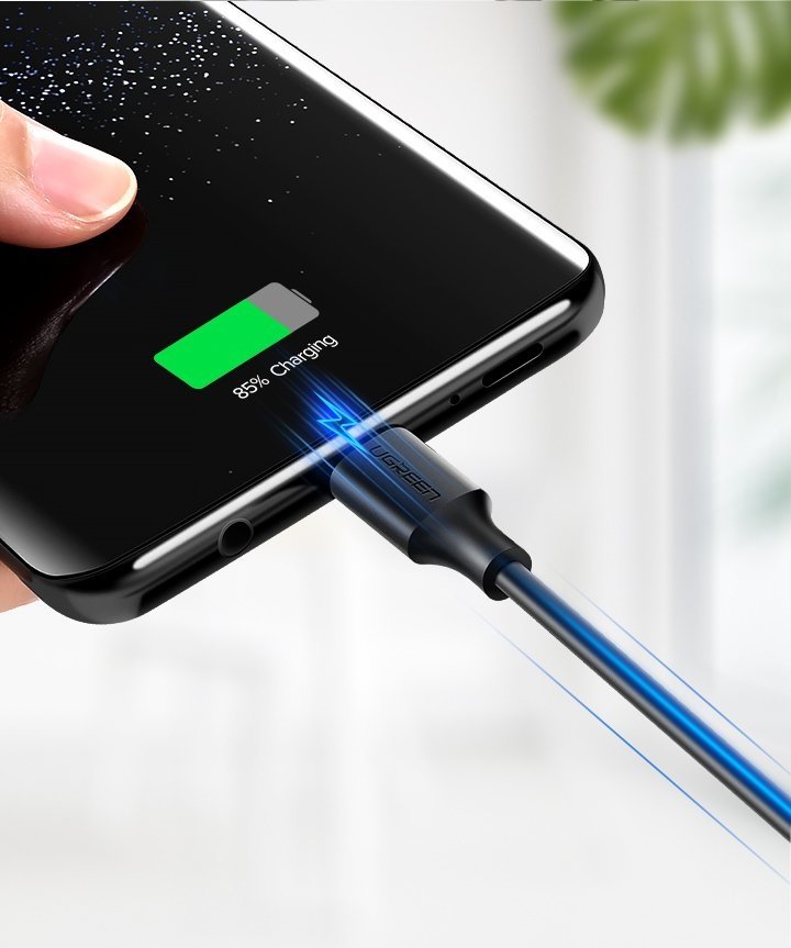 Kabel przewód USB - USB-C 3A 3m czarny (4)