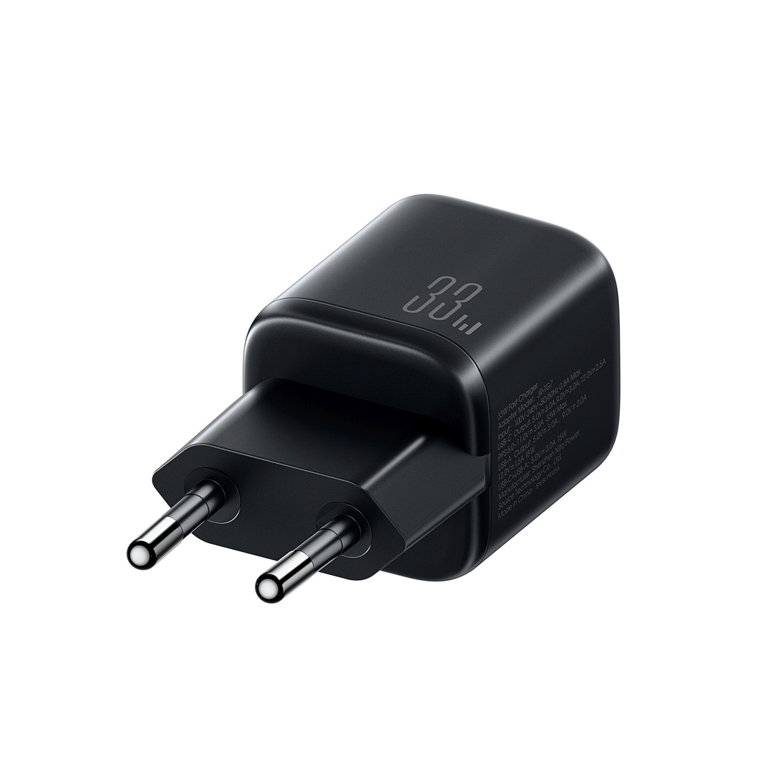 Ładowarka sieciowa USB-A USB-C 33W - czarna (4)
